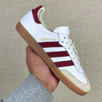 adidas Samba Sporty & Rich White Collegiate Burgundy (IF5660) | SneakerClassics