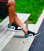 Jordan 1 Low White Black Mystic Green (553558-113) | SneakerClassics