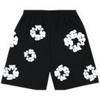 Denim Tears The Cotton Wreath Shorts Black | SneakerClassics