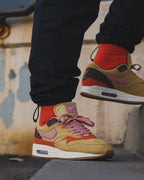 Nike Air Max 1 Crepe Wheat Gold Rust Pink (CD7861-700) | SneakerClassics