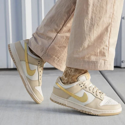 Nike Dunk Low Phantom Metallic Gold (Women's) (DX5930-001) | SneakerClassics