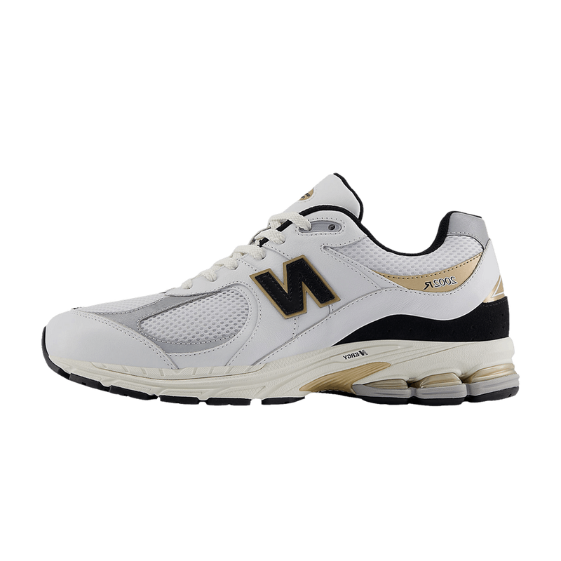New Balance 2002R White Black Gold Metallic