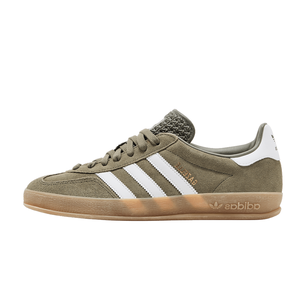 adidas Gazelle Indoor Olive Strata Cloud White Gum (JQ0174) | SneakerClassics