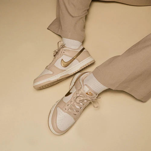 Nike Dunk Low Phantom Metallic Gold (Women's) (DX5930-001) | SneakerClassics