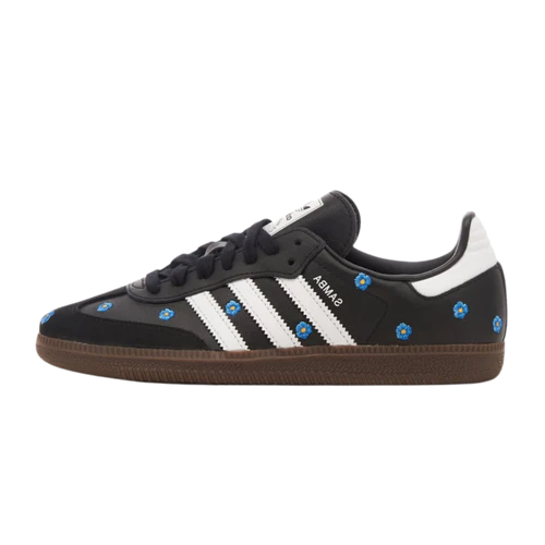adidas Samba Light Blue Floral Core Black (Women's) (IF4397) | SneakerClassics