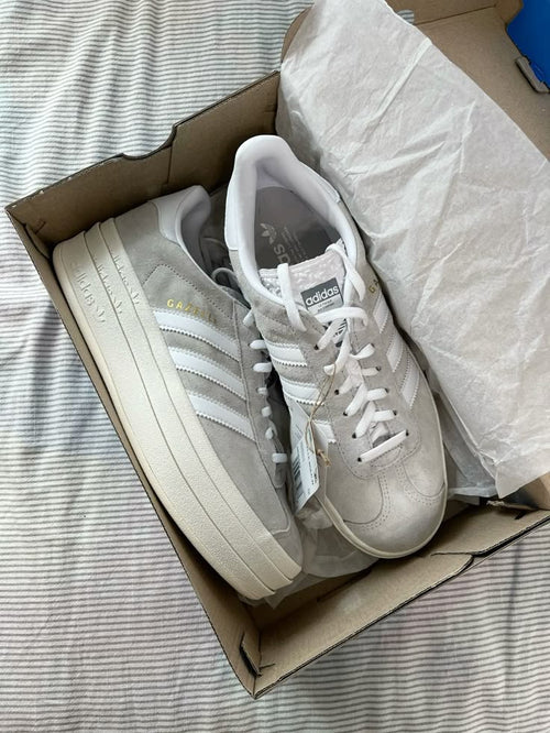 adidas Gazelle Bold Grey White (Women's) (HQ6893) | SneakerClassics