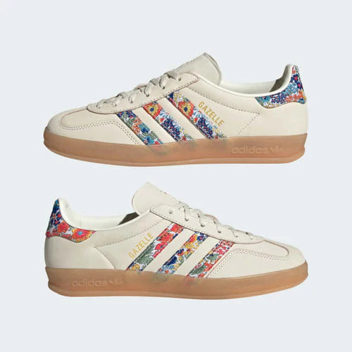 adidas Gazelle Indoor Liberty London Floral Embroidery Stripes (Women's) (JH7370) | SneakerClassics
