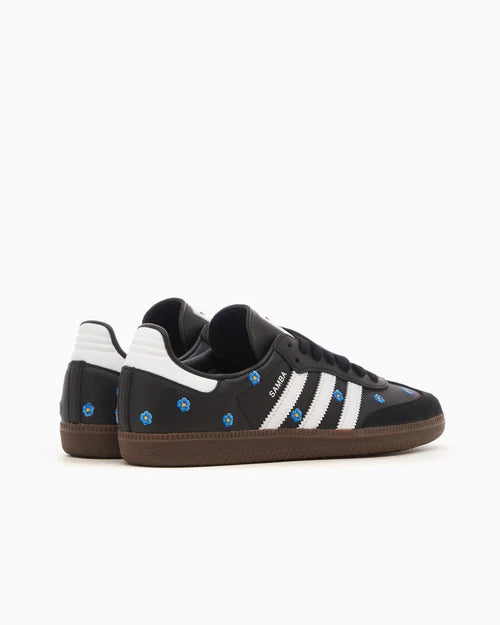 adidas Samba Light Blue Floral Core Black (Women's) (IF4397) | SneakerClassics