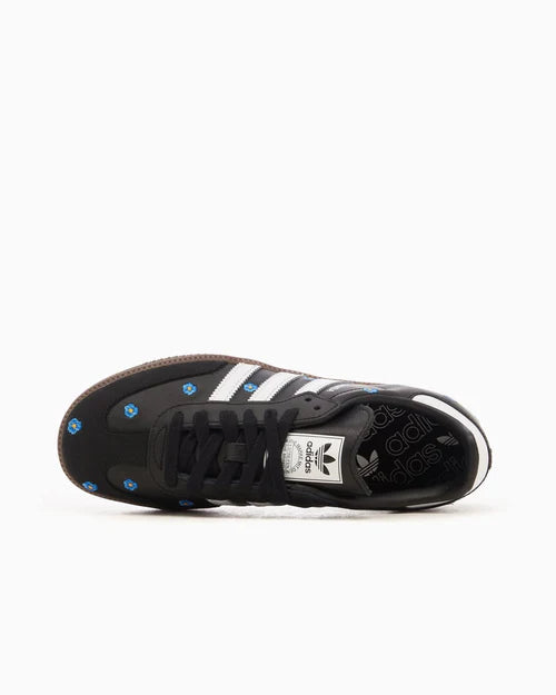 adidas Samba Light Blue Floral Core Black (Women's) (IF4397) | SneakerClassics