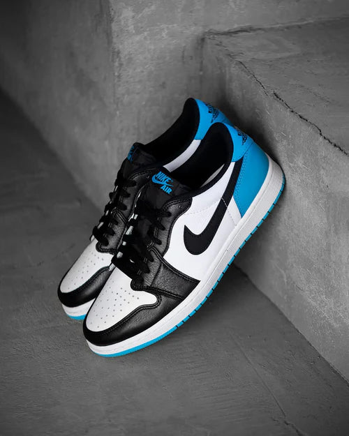 Jordan 1 Retro Low OG Black Dark Powder Blue (CZ0790-104) | SneakerClassics