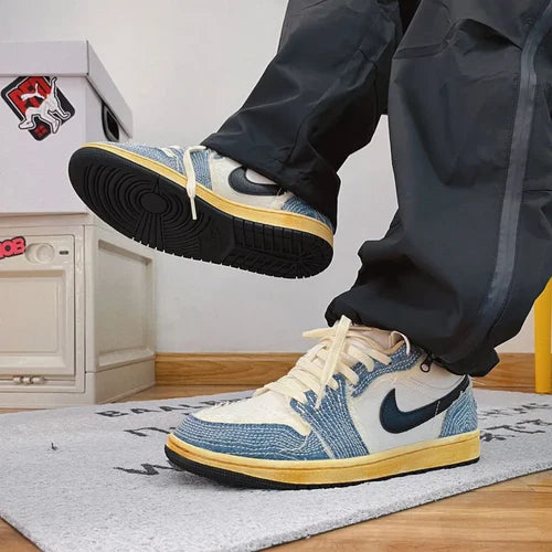Jordan 1 Low SE WRMK Sashiko Denim (FN7670-493) | SneakerClassics