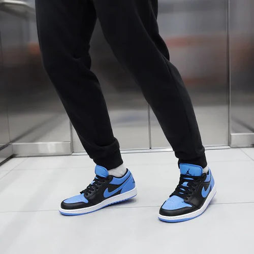 Jordan 1 Low Black University Blue (553558-041) | SneakerClassics