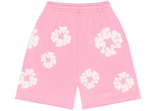 Denim Tears The Cotton Wreath Shorts Pink | SneakerClassics