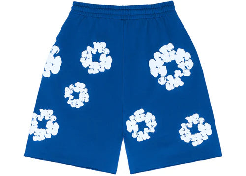 Denim Tears The Cotton Wreath Shorts Royal Blue | SneakerClassics