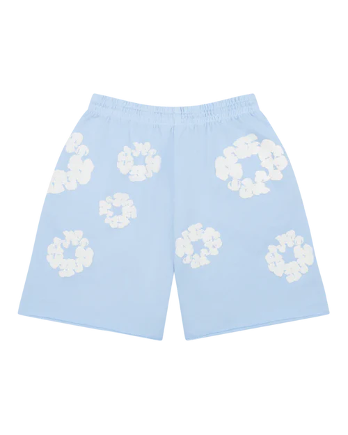 Denim Tears The Cotton Wreath Shorts Powder Blue | SneakerClassics