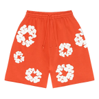 Denim Tears The Cotton Wreath Shorts Orange | SneakerClassics