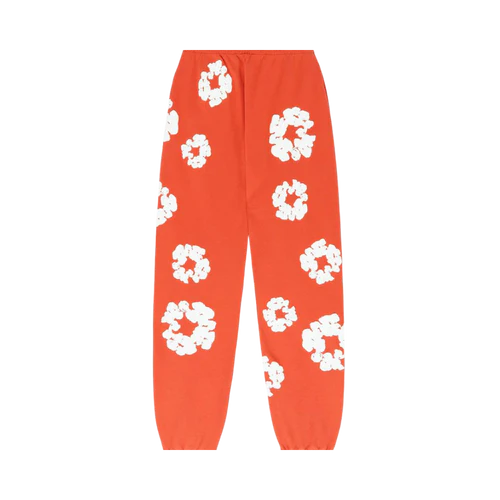 Denim Tears The Cotton Wreath Sweatpants Orange | SneakerClassics