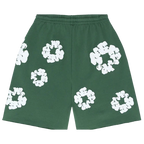 Denim Tears The Cotton Wreath Shorts Green | SneakerClassics