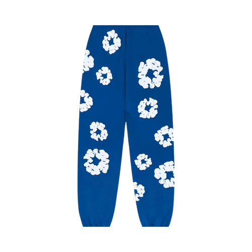 Denim Tears The Cotton Wreath Sweatpants Royal Blue | SneakerClassics