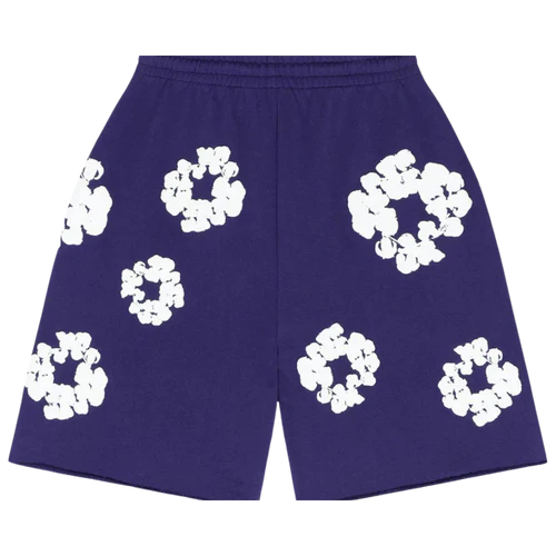 Denim Tears The Cotton Wreath Shorts Purple | SneakerClassics