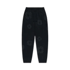 Denim Tears The Cotton Wreath Sweatpants Black Monochrome | SneakerClassics