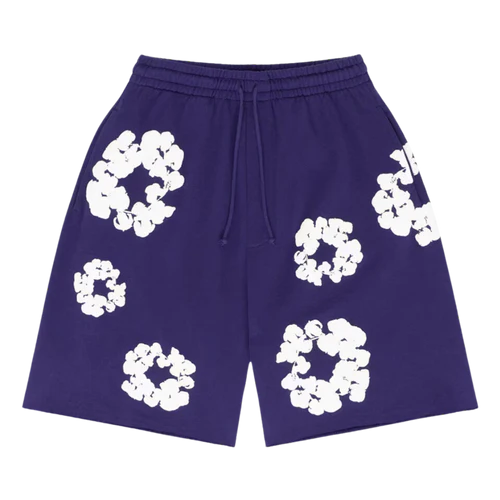 Denim Tears The Cotton Wreath Shorts Purple | SneakerClassics