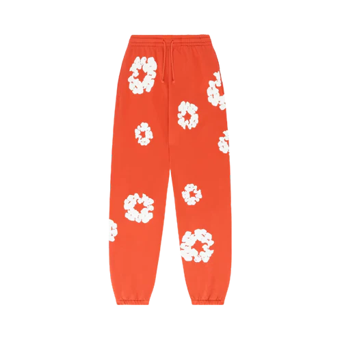 Denim Tears The Cotton Wreath Sweatpants Orange | SneakerClassics