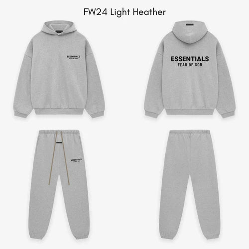 Fear of God Essentials FW24 Light Heather Lange Broek | SneakerClassics