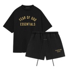 Fear of God Essentials FW24 Black Yellow Summer Set | SneakerClassics