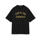 Fear of God Essentials FW24 Black Yellow T-shirt | SneakerClassics