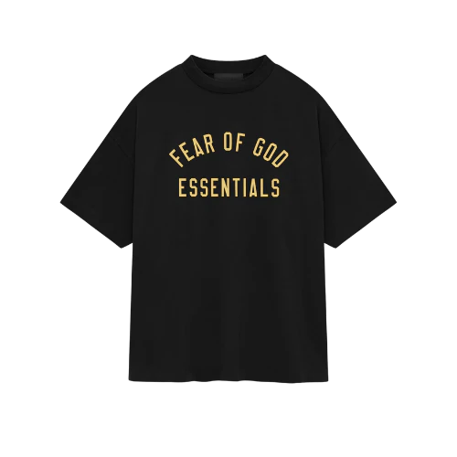 Fear of God Essentials FW24 Black Yellow T-shirt | SneakerClassics