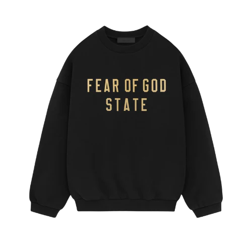 Fear of God Essentials FW24 Black Yellow State Sweater | SneakerClassics