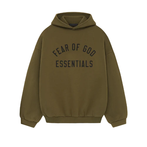 Fear of God Essentials FW24 Olive Hoodie | SneakerClassics