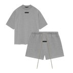 Fear of God Essentials Dark Heather Oatmeal Summer set | SneakerClassics