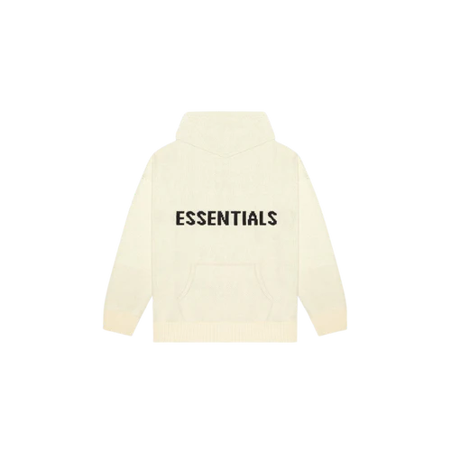 Fear of God Essentials Knit Hoodie (FW20) Cream | SneakerClassics