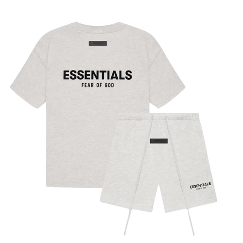 Fear of God Essentials Light Oatmeal Summer set