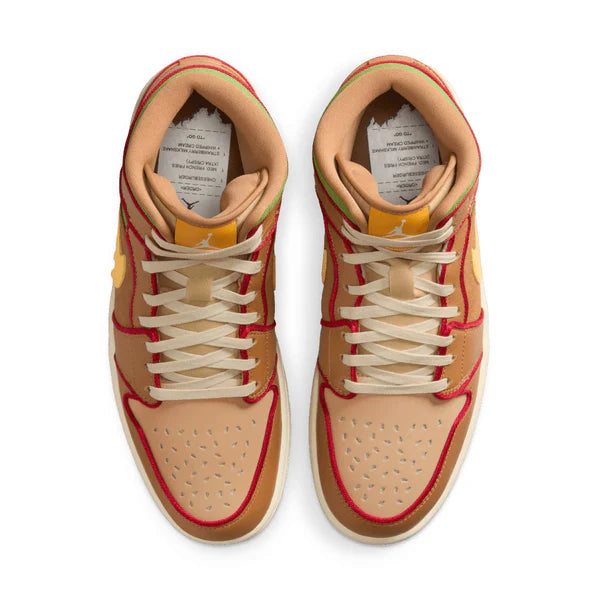 Jordan 1 Mid SE Cheeseburger (IB7403-224) | SneakerClassics