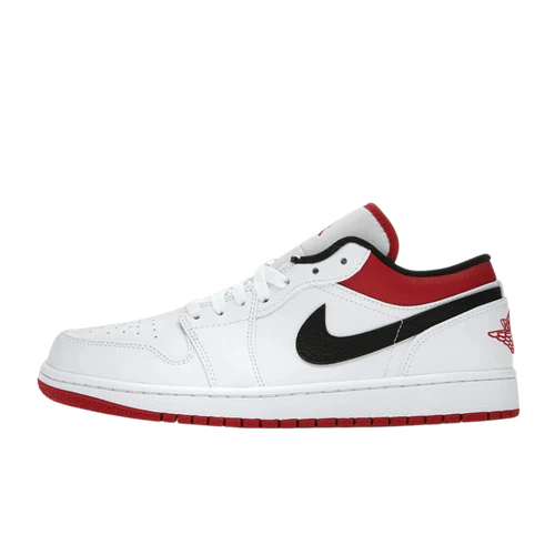 Jordan 1 Low White University Red Black (553558-118) | SneakerClassics