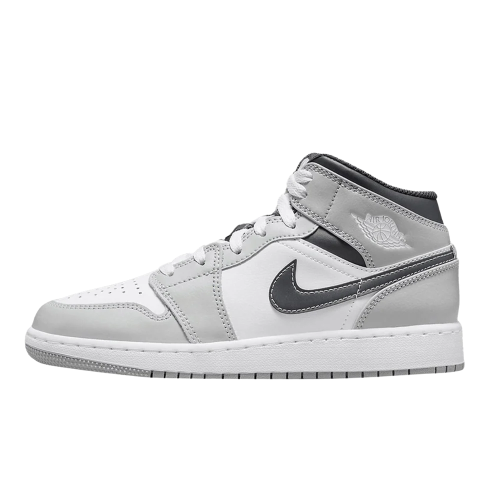Jordan 1 Mid Light Smoke Grey (GS) (554725-092) | SneakerClassics