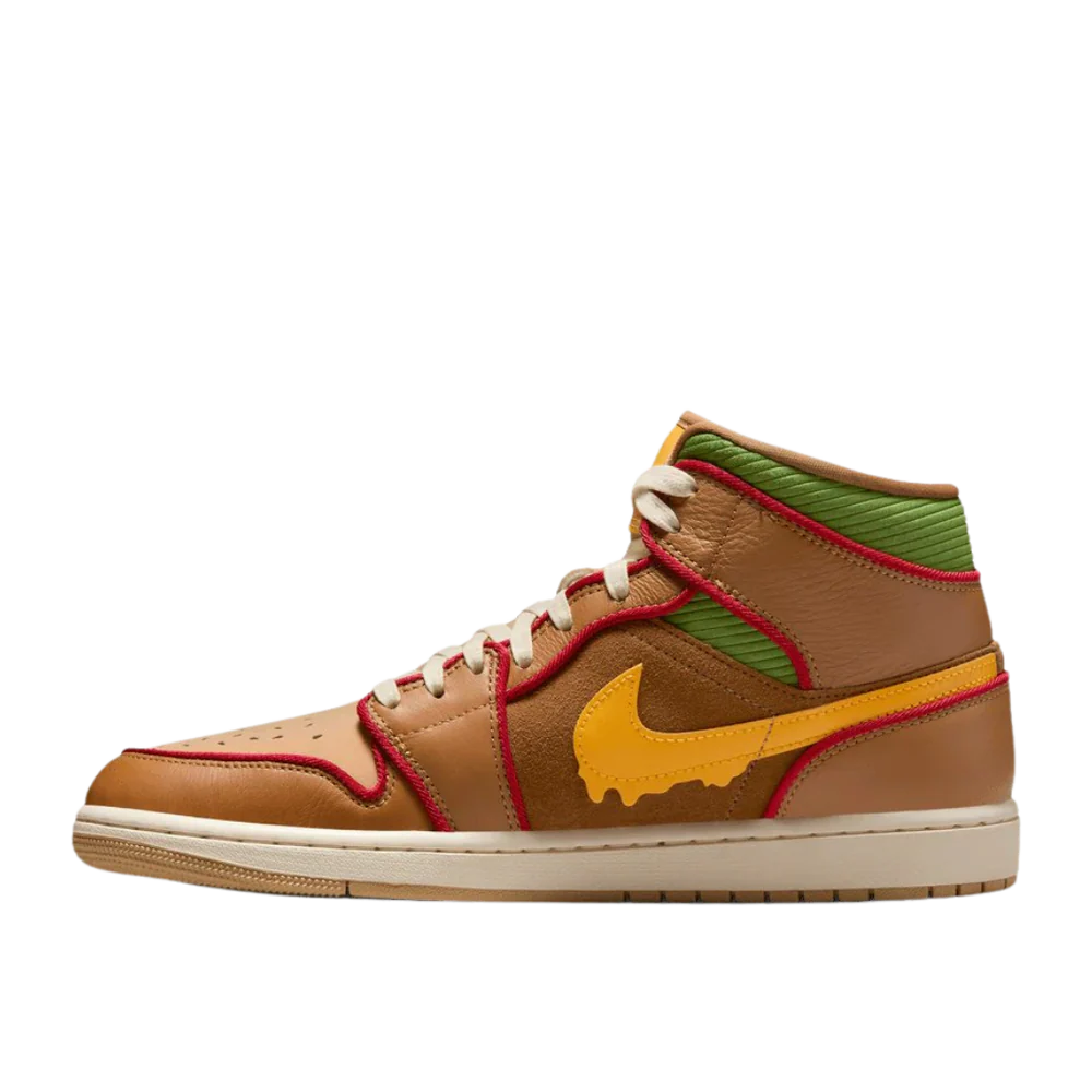 Jordan 1 Mid SE Cheeseburger (IB7403-224) | SneakerClassics