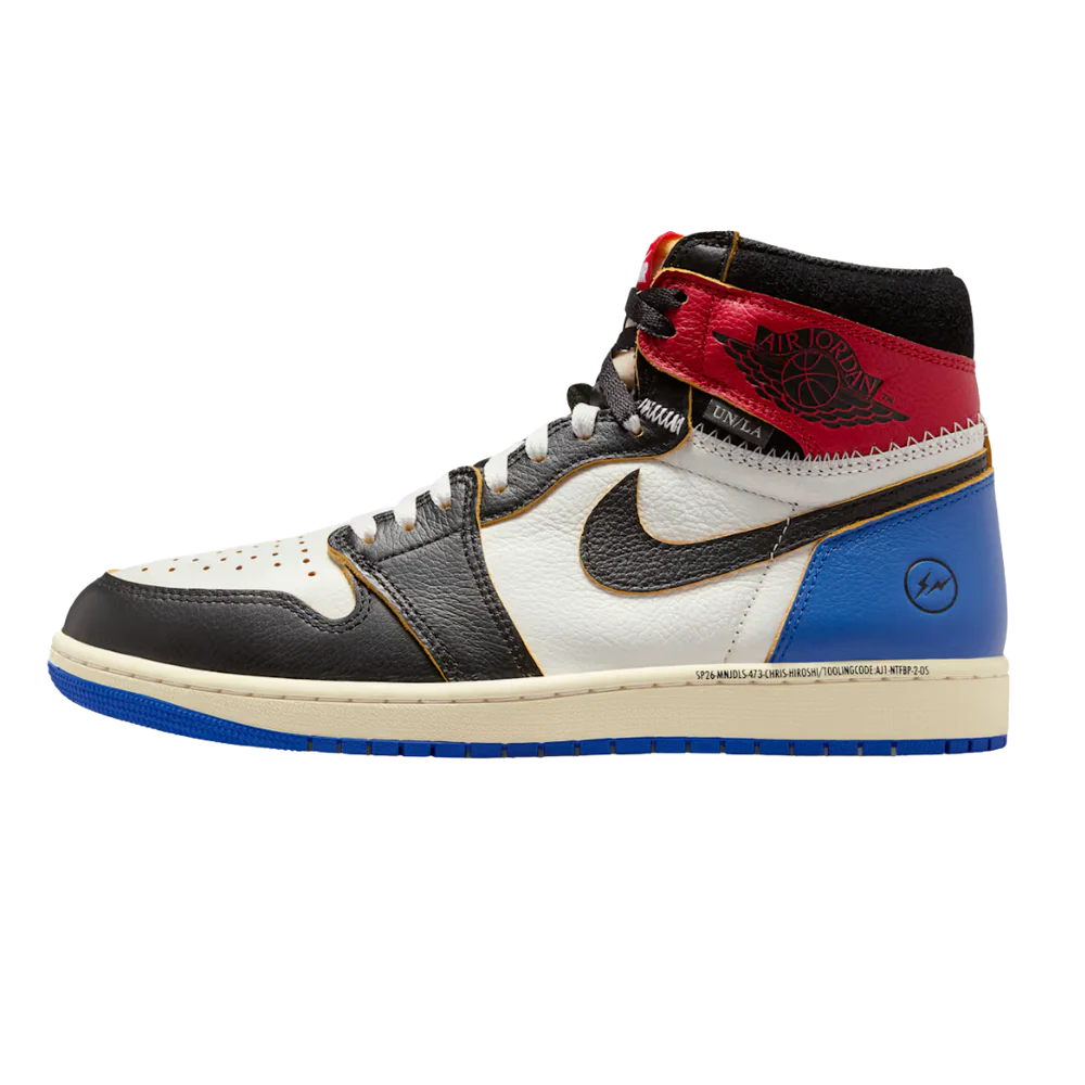 Jordan 1 Retro High OG SP Fragment x Union LA Varsity Red Sport Royal (IO7847-002) | SneakerClassics