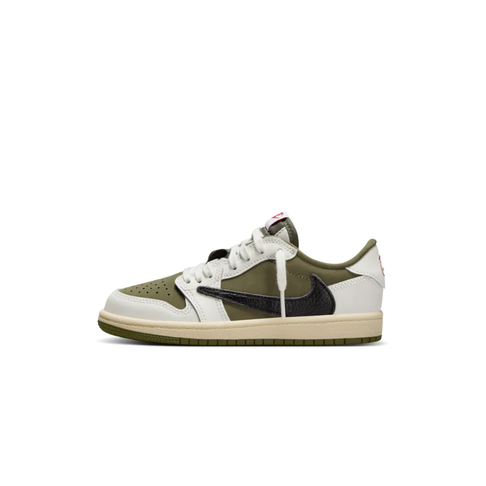 Jordan 1 Retro Low OG SP Travis Scott Medium Olive (PS) (DO5442-200) | SneakerClassics