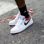 Jordan 1 Low White University Red Black (553558-118) | SneakerClassics
