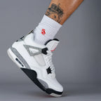 Jordan 4 Retro White Cement (2025) (GS) (IB4171-100) | SneakerClassics