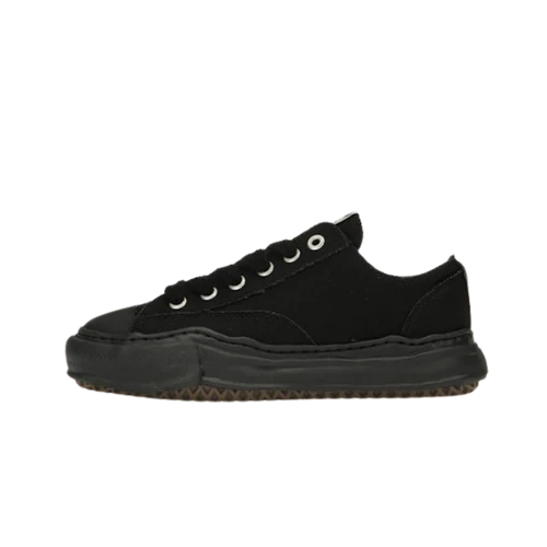 Maison Mihara Yasuhiro Peterson OG Sole Canvas Low Black Black (A01FW702-BLKBLK) | SneakerClassics