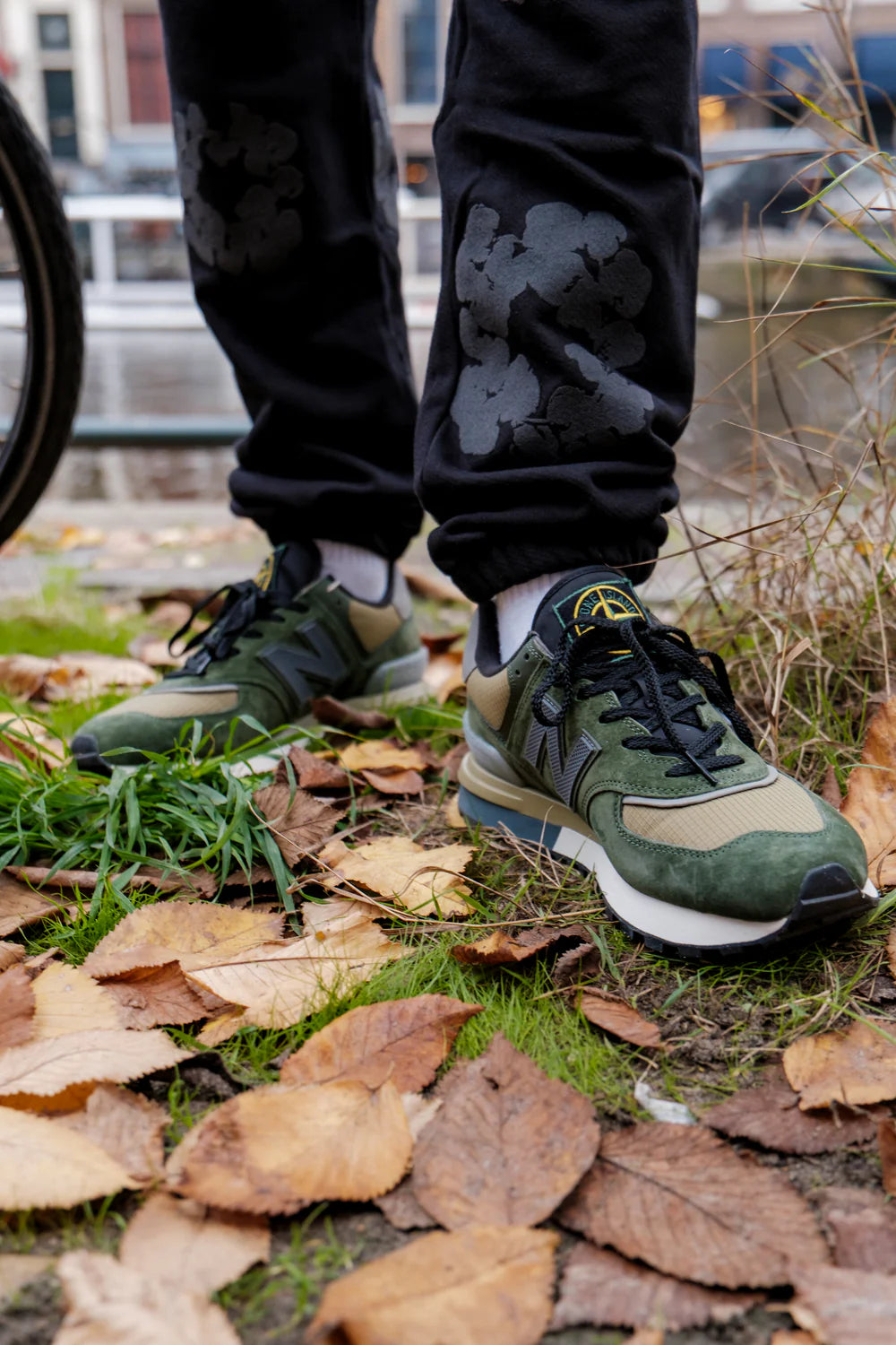 New Balance 574 Legacy Stone Island Dark Green (U574LGIL) | SneakerClassics