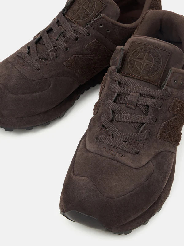 New Balance 574 Legacy Stone Island Ghost Dark Brown (U574BSI1) | SneakerClassics