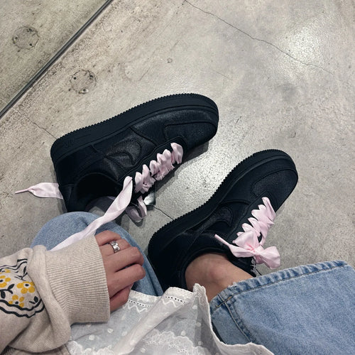 Nike Air Force 1 Low '07 LV8 Black Satin (Women's) (IH2034-010) | SneakerClassics