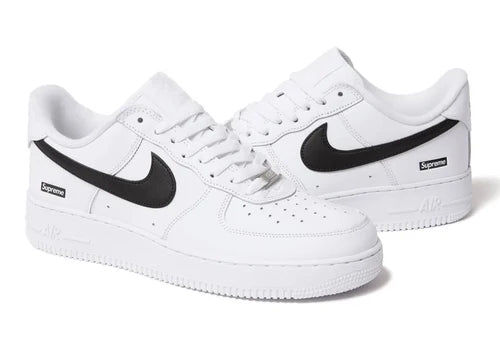 Nike Air Force 1 Low Supreme White Black (CU9225-102) | SneakerClassics