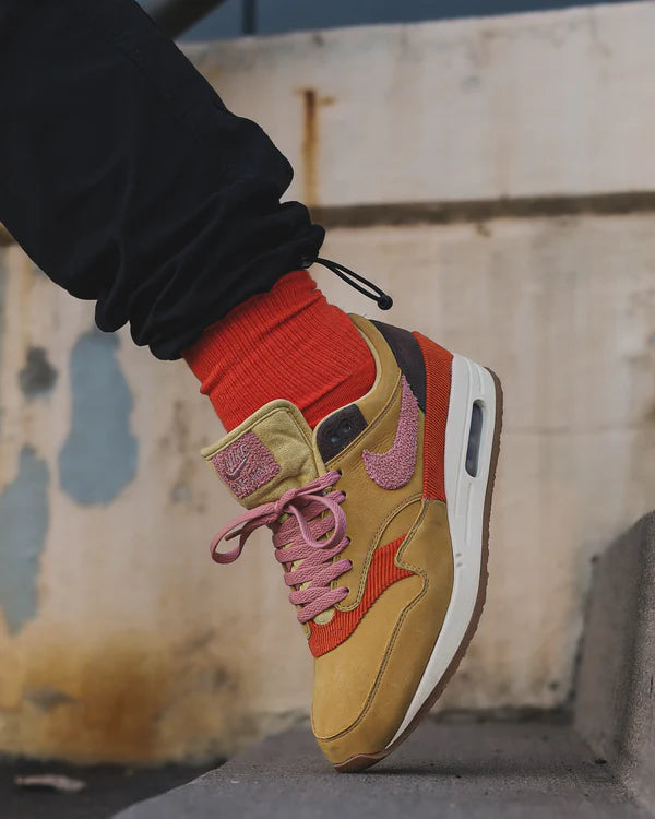 Nike Air Max 1 Crepe Wheat Gold Rust Pink (CD7861-700) | SneakerClassics